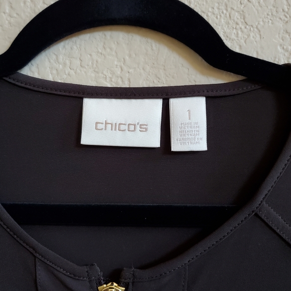 NWT Chico's zip up knit sweater - Picture 2 of 6